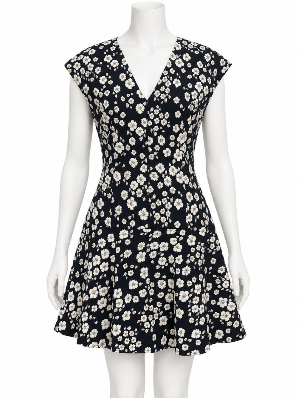 Club Monaco Floral V Neck Dress Size 2